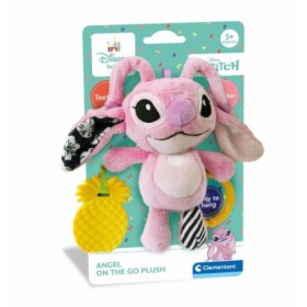 Jucarie senzoriala plus Disney Stitch Angel cu zornaitoare pentru dezvoltarea simturilor